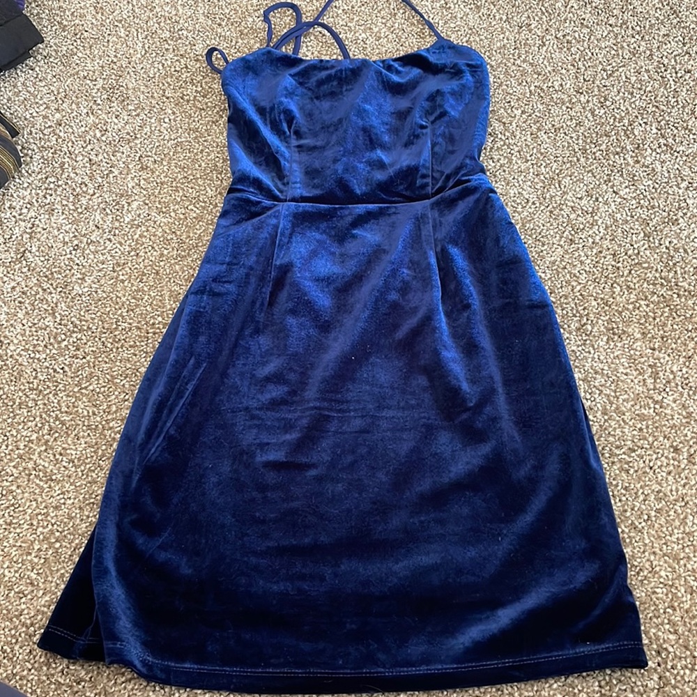 Velvet mini skirt